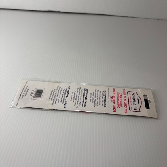 Scalpmaster 7" High Heat Resistant Carbon Barber Cutting Combs 1 pc. NEW - Picture 2 of 4